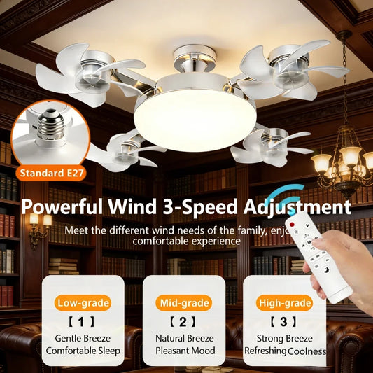 Drone Ceiling Fan Light E27