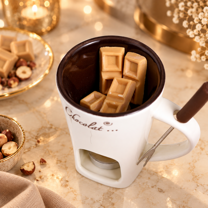 Ceramic chocolate melting cup