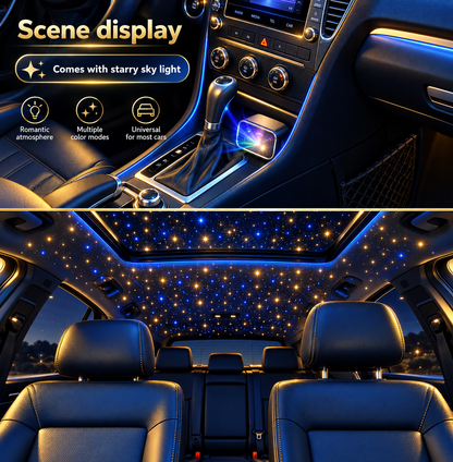 Portable Four-in-one 120W Starry Sky Car Charger