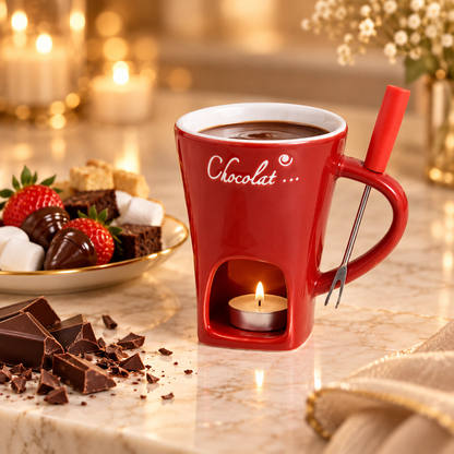 Ceramic chocolate melting cup