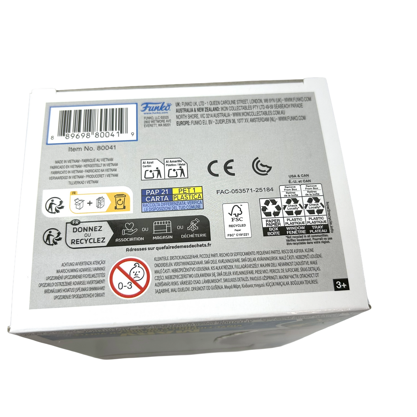 Back of a product box with various labels and icons on a white background