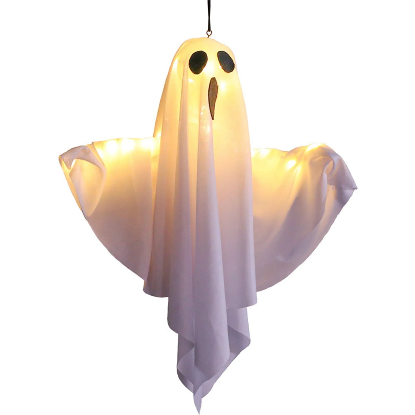 Spooky Halloween Light Up Ghost – Hanging Decoration for Trees, Windows & Indoor/Outdoor Scary Decor